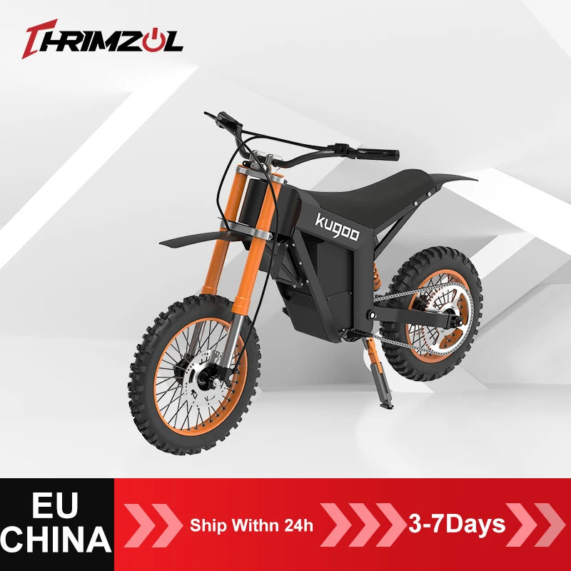 Thrimzol  Tuttio 21ah Electric Dirt Bike Max Speed 1500w Power electric bicycle 55 km/h  Light Bee X Powerful 5400W Dirt Ebike AXSSIBLZ