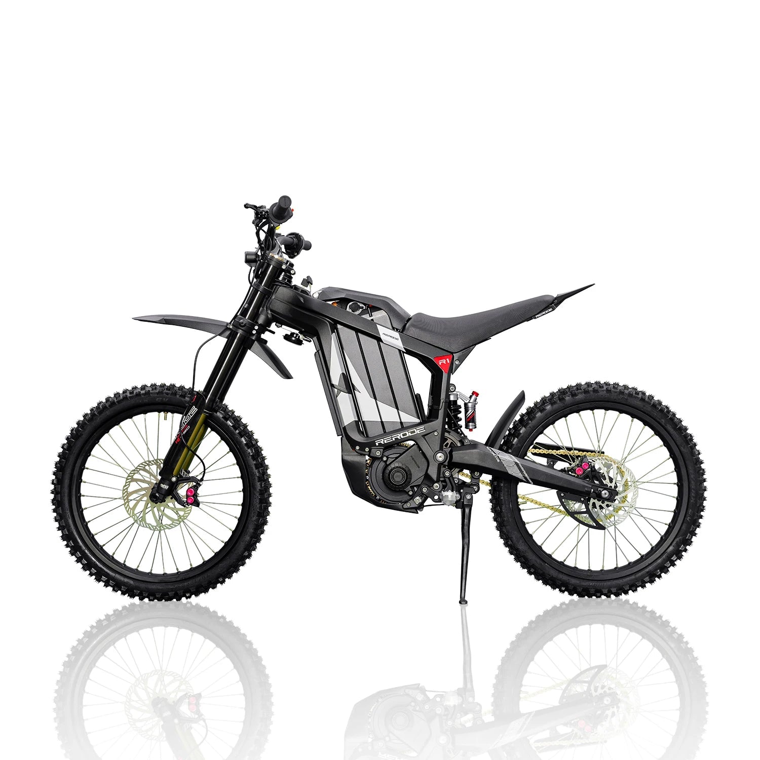 HEZZO 8000W Electric Dirt Bike 72v 35Ah Electric Bike Middrive Rerode R1 Ebike Off Road E Moto 53MPH 75 Miles Long Range 440NM AXSSIBLZ
