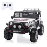 12V Battery Powered  Ride On Car 2 Seater kids Electric Vehicle Toy Truck w/Remote Control Equipped with Music AXSSIBLZ