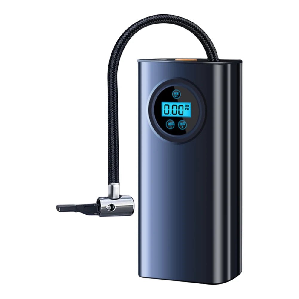 Electric Air Compressor Rechargeable High Precision Car Tyre Inflator LCD Display Portable Air Pump for 12V Motorcycle Bike Ball AXSSIBLZ