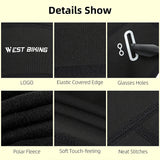 WEST BIKING Winter Fleece Cycling Cap Windproof Thermal Skull Cap Helmet Liner Running Skiing Motocycle Riding Men MTB Bike Hat AXSSIBLZ
