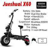 [8 models]10/11 Inch 48V-72V 1000W-6000W Electric Scooter 50-85km/h Fast E Scooter Off Road Electric Kick Scooter Foldable Adult AXSSIBLZ