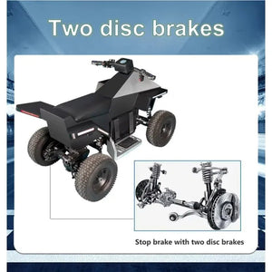 800W Kids Electric ATV, 4-Wheel Off-Road Quad, Children’s Electric Dirt Bike, Youth Beach Sand Buggy for Ages 8-12 AXSSIBLZ