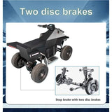 800W Kids Electric ATV, 4-Wheel Off-Road Quad, Children’s Electric Dirt Bike, Youth Beach Sand Buggy for Ages 8-12 AXSSIBLZ