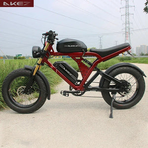 AKEZ PowerRide 52V 1500W Electric Motorcycle – Tough Aluminum Alloy Frame, 20" Off-Road Tires, Dual 55Ah Batteries for Endless Adventures AXSSIBLZ