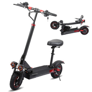 Motor 800W Folding Electric Scooters With Seat For Adults Commuter 28MPH Fast Foldable E-Scooter Off-Road Tires Electric Scooter AXSSIBLZ