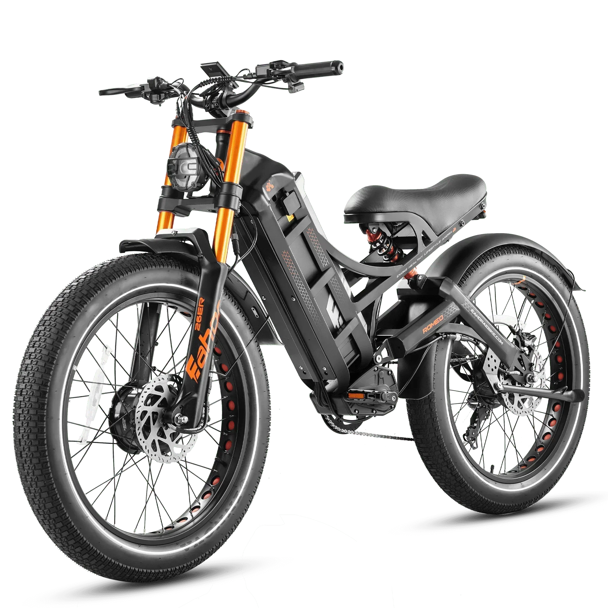 Romeo Pro 2 Xtreme 3000W Dual Motor Fat Tire Ebike – Luxury Off-Road Performance AXSSIBLZ