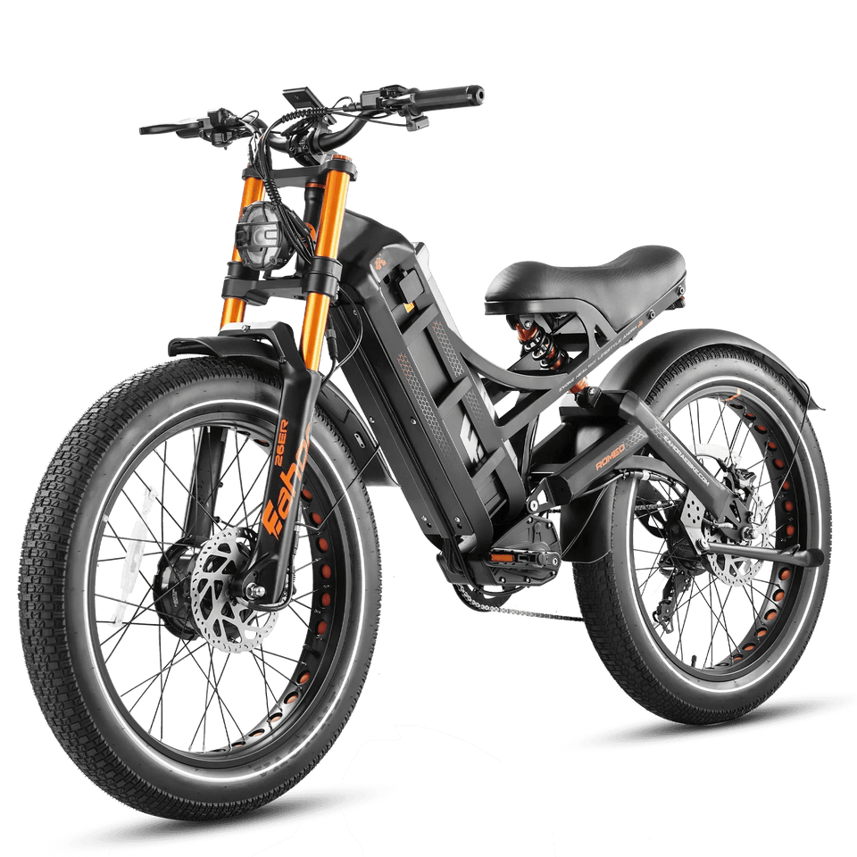 Romeo Pro 2 Xtreme 3000W Dual Motor Fat Tire Ebike – Luxury Off-Road Performance AXSSIBLZ