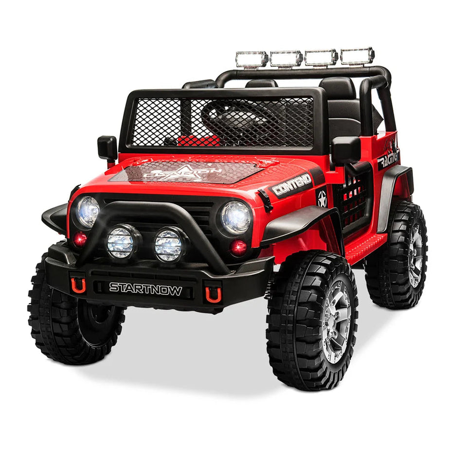12V Battery Powered  Ride On Car 2 Seater kids Electric Vehicle Toy Truck w/Remote Control Equipped with Music AXSSIBLZ