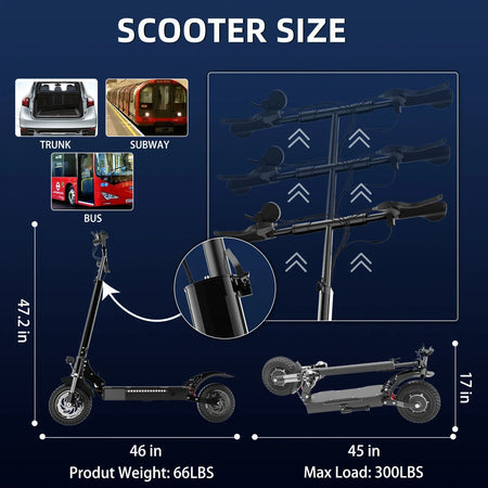 AJOOSOS X750 Electric Scooter Adults 52V 1600W 2500W Rear Motor 3 Speed Gear 65km/h 75km электросамокат E Scooter AXSSIBLZ