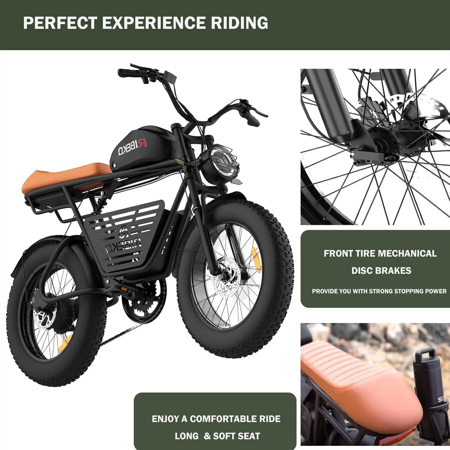 CT20Pro Electric Bike for Adults,Dual Motor 2000W 20 in Fat Tire Ebike,Up to 37MPH & 80 Miles,48V 25Ah Removable Battery AXSSIBLZ