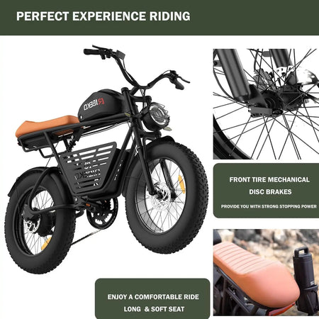 CT20Pro Electric Bike for Adults,Dual Motor 2000W 20 in Fat Tire Ebike,Up to 37MPH & 80 Miles,48V 25Ah Removable Battery AXSSIBLZ