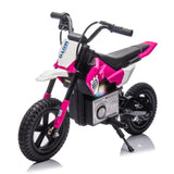 24V Kids Ride On Electric Toy Motocross Motorcycle,200W High Speed Hub Motor,Speeds 3.11-9.32MPH For Kids Aged 5-15. AXSSIBLZ
