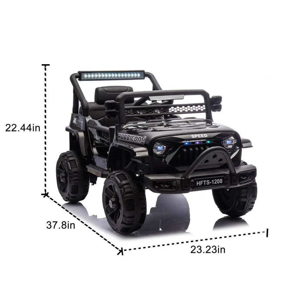 12V Kids Ride On Electric Truck Car W/Parents Control,2WD,Four-wheel suspension,Early education function,Adjustable volume AXSSIBLZ