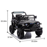 12V Kids Ride On Electric Truck Car W/Parents Control,2WD,Four-wheel suspension,Early education function,Adjustable volume AXSSIBLZ