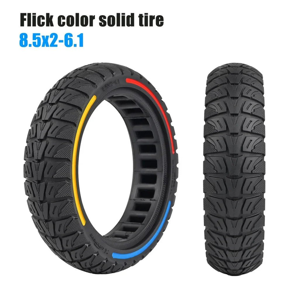 8.5 Inches Damping Durable Wheel 8.5x2-6.1 Honeycomb Solid Tire Colorful for Xiaomi M365 PRO PRO2 1S List Electric Scooter Tyre AXSSIBLZ