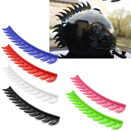 Motorcycle Helmet Mohawks for Bicycle Scootor Dirt Pit Bike ATV Reusable Design Rubber Warhawk Helmets Durable Accessory AXSSIBLZ