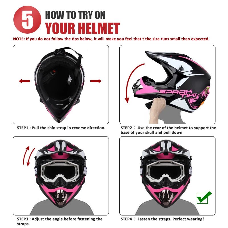 Full face motorcycle helmet for mountain bike  off-road  classic, MTB, racing, motocross, downhill, downhill AXSSIBLZ