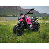 Electric Motorcycle for Kids, Kids Ride on  Motorcycle,  12V  Electric Dirt  Bike with Training Wheels, Hand Racing   Foot Brake AXSSIBLZ