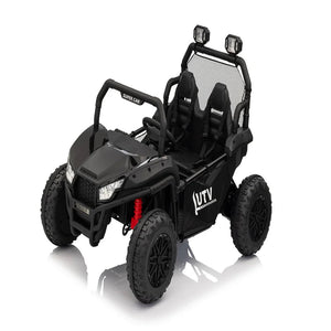 24V Ride on UTV Kids Car with Remote Control, Ride on Truck with Spring Suspensions, 2 Speeds,Lights, Treaded Tires AXSSIBLZ
