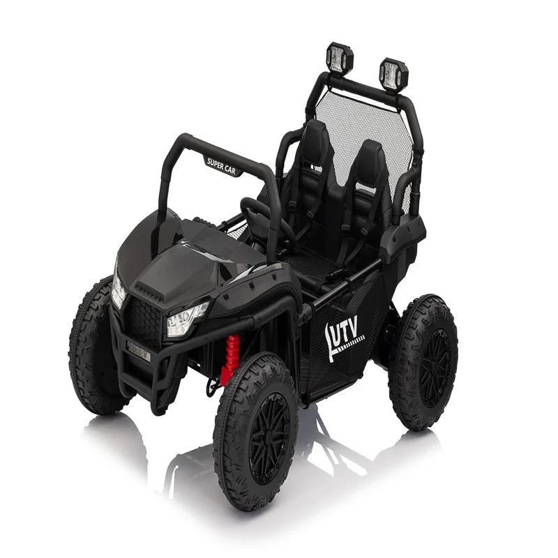 24V Ride on UTV Kids Car with Remote Control, Ride on Truck with Spring Suspensions, 2 Speeds,Lights, Treaded Tires AXSSIBLZ