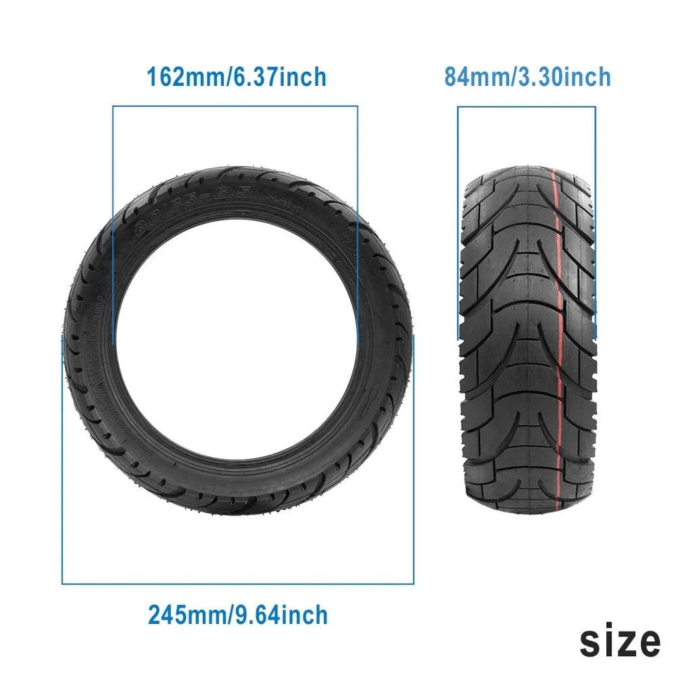 10 Inch Tubeless Tires 255x80 for Kugoo/Pro Electric Scooter Tyre Balance Car Replacement Off-road Anti-Explosion 80/65-6.5 Tire AXSSIBLZ