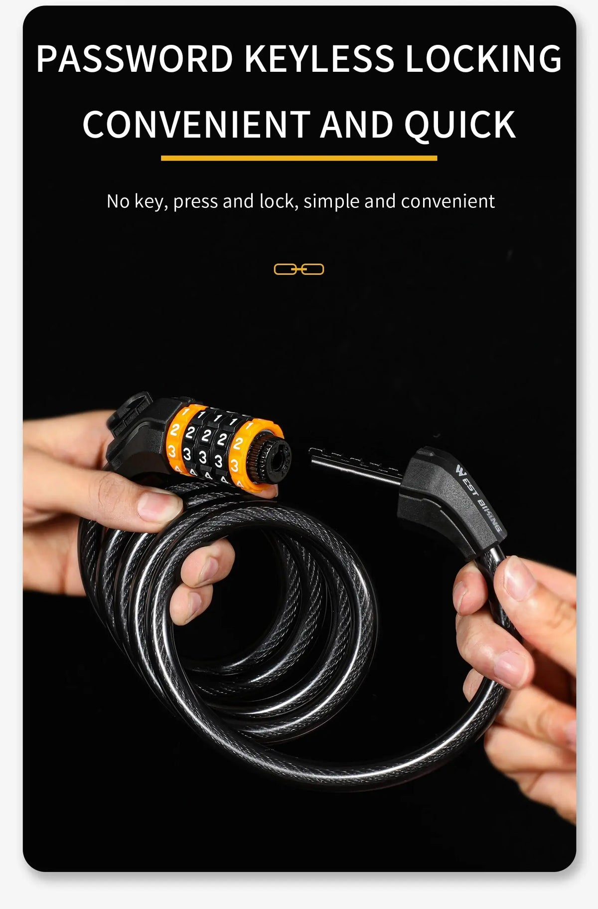 Anti-Theft Password Chain Lock - AXSSIBLZ