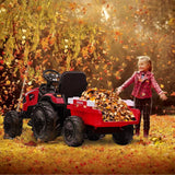 3 in 1 Ride on Tractor, Excavator & Bulldozer, 24V Electric Vehicle w/Trailer Remote Control Kids Ride on Car Toy AXSSIBLZ