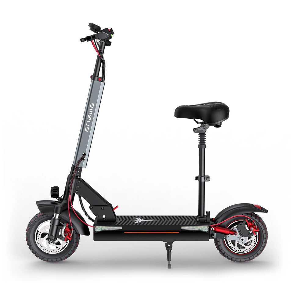 ENGWE 830W Peak Electric Folding Scooter, 48V 18.2AH, 43.5 Miles Range, 28mph, 10*4.0 Tires, Full Suspension, City & Rough Road AXSSIBLZ