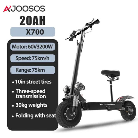 1200W-5600W 48-72V Electric Scooter up to 90KM/H Max Speed Adults Electric Scooters up to 110KM Long Range 10/11'' Tires AXSSIBLZ
