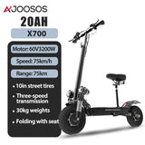 1200W-5600W 48-72V Electric Scooter up to 90KM/H Max Speed Adults Electric Scooters up to 110KM Long Range 10/11'' Tires AXSSIBLZ