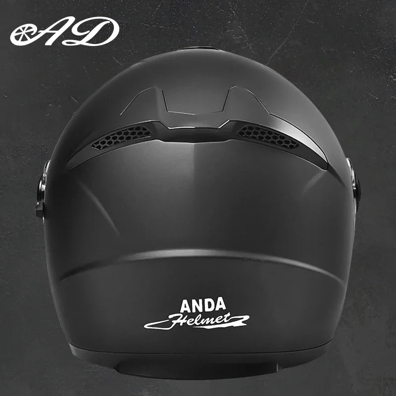 Motorcycle helmet half face double lens four seasons men's and women's motorcycle half 3/4 open face helmet  AXSSIBLZ