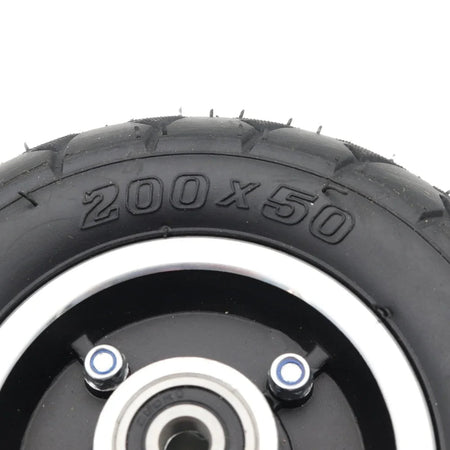 8 Inch Electric Scooter Wheel 200x50 Pneumatic Inner and Outer Tire Aluminum Alloy 10mm Hub with 6200 Bearing AXSSIBLZ