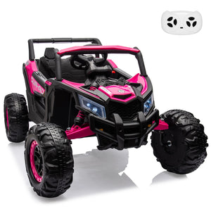 Kids UTV With Remote Control, 24V Ride On Car, Battery Powered Electric Vehicles, Spring Suspension, 200W Motor, Metal Frame AXSSIBLZ