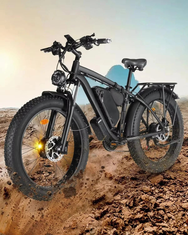 B1 Dual Motor 48v 22.4ah Battery 26 Inch ThunderDrive 2000W All-Terrain Hydraulic Brake Electric Bike AXSSIBLZ