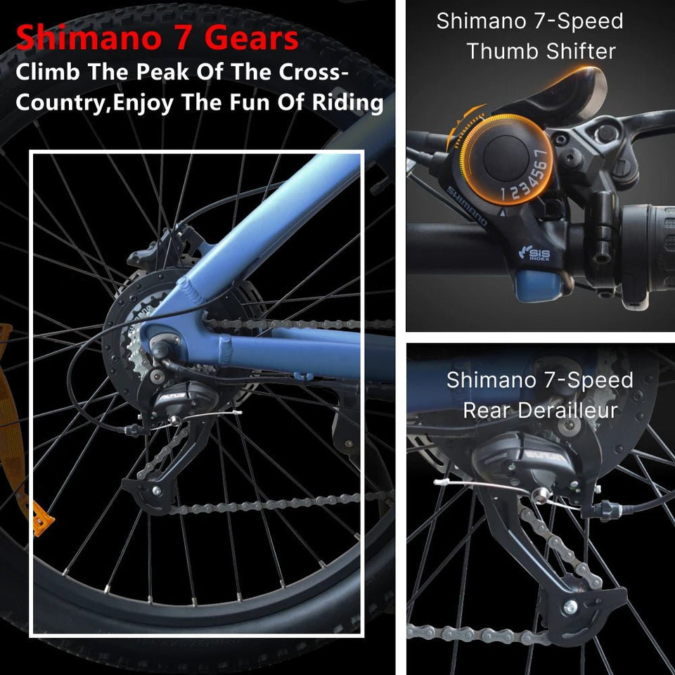 HUANCI Q5 electric bike ebike Adults Electric bicycle  48V 20AH 27.5 Inch electric e bike Electric bike Mountain electric bikes AXSSIBLZ
