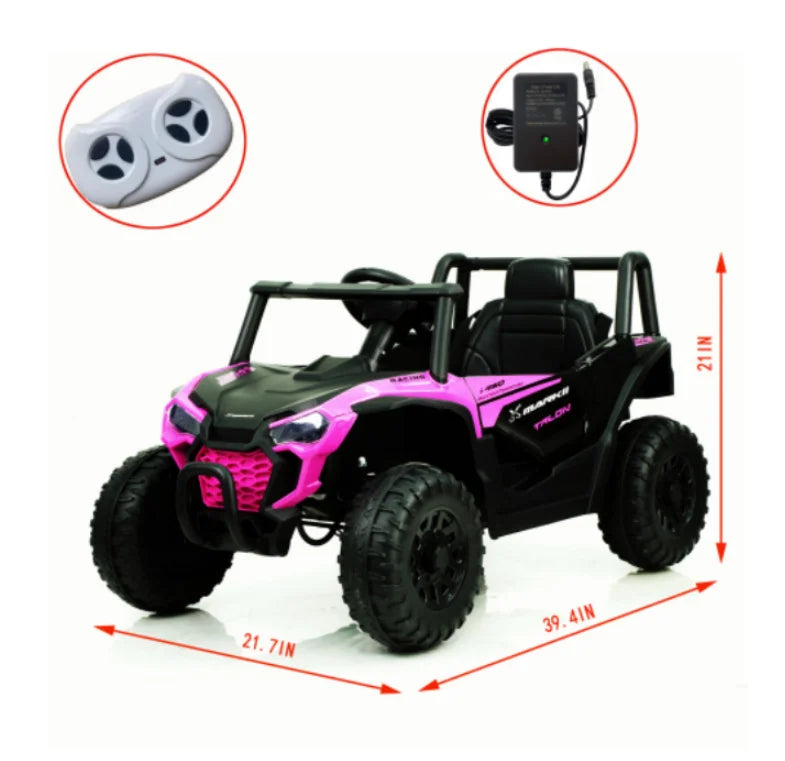 Kids Electric UTV Car, Ride on Car for Kids,12V Ride on UTV Toy Electric Car with Remote Control / for 3~6 Years Boys/girls AXSSIBLZ