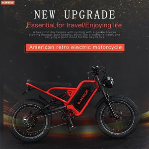 AKEZ RuggedRider 52V 1500W Electric Fat Bike – 20x4.0" Off-Road Tires, Hydraulic Brakes, Removable 25Ah Battery for Extreme Terrain AXSSIBLZ