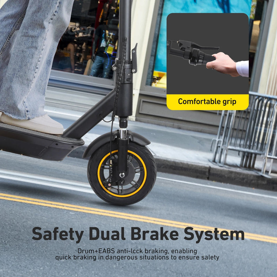 500W Foldable Electric Scooter for Commuting, 10'' Inflatable Tire, 36V 15Ah Battery, Range 35-40km, APP Support E-scooter AXSSIBLZ
