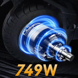 8000W dual drive off-road electric scooter, 60V50AH, 80KM/h and 100km range, hydraulic shock absorber 13 inch off-road wheels AXSSIBLZ