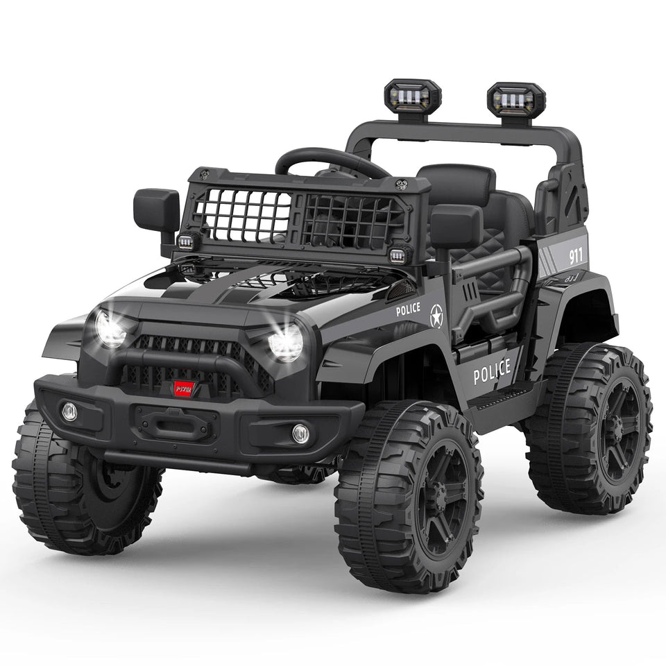 12V Kids Ride On Truck Car With Parent Remote Control, Kids Motorized Vehicles, Spring Suspension, LED Lights, Wireless Music AXSSIBLZ