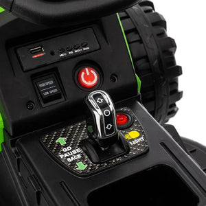 24V 400W Powered Electric Tractor Toy  with Trailer, W/Remote Control,Three Speed Adjustable,Bluetooth,Two-point Safety Belt. AXSSIBLZ