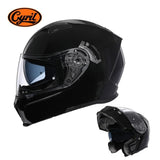 Motorcycle Helmet Dual Visor Modular Flip Up Full Face Helmet for Adult Men Women DOT ECE Approved Casco Moto CYRIL AH121 AXSSIBLZ