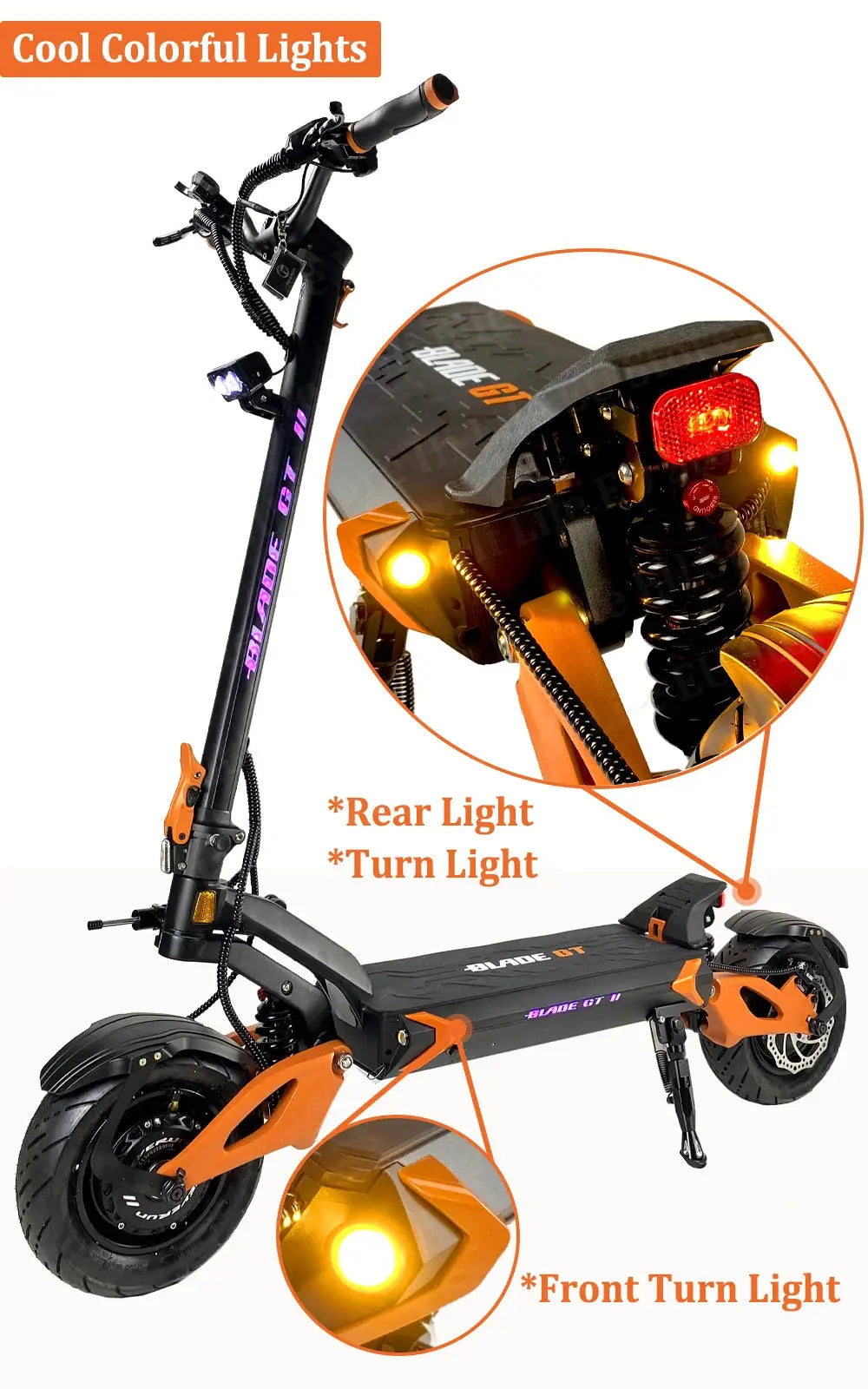 Teverun Blade GT/GT+ II Dual Motor 1500W Electric Scooter - AXSSIBLZ