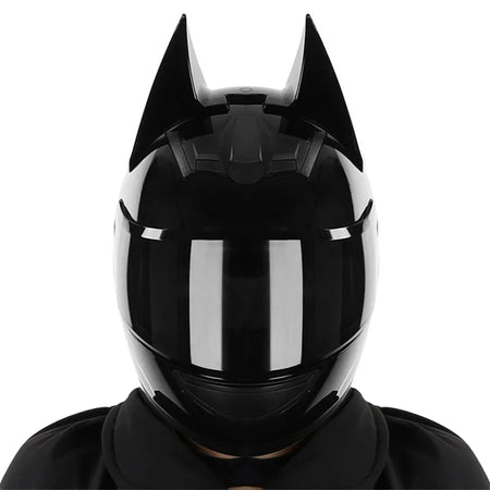 Motorcycle Helmet Full Face Bat Ears For Man Detachable Horns Summer Breathable Motorcross Racing MotorBike Safety Moto Helmets AXSSIBLZ