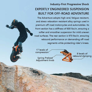 V14 Xtreme Speed Electric Unicycle – 70 km/h, 9000W Power, 2400Wh Battery High Torque Unicycle Wheel AXSSIBLZ