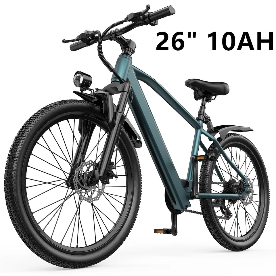 26" 24" Electric Bike For Adults With 500W Powerful Motor 36V 374Wh/468Wh Battery, Up To 30 Miles, 19 MPH,Electric Mountain Bike AXSSIBLZ