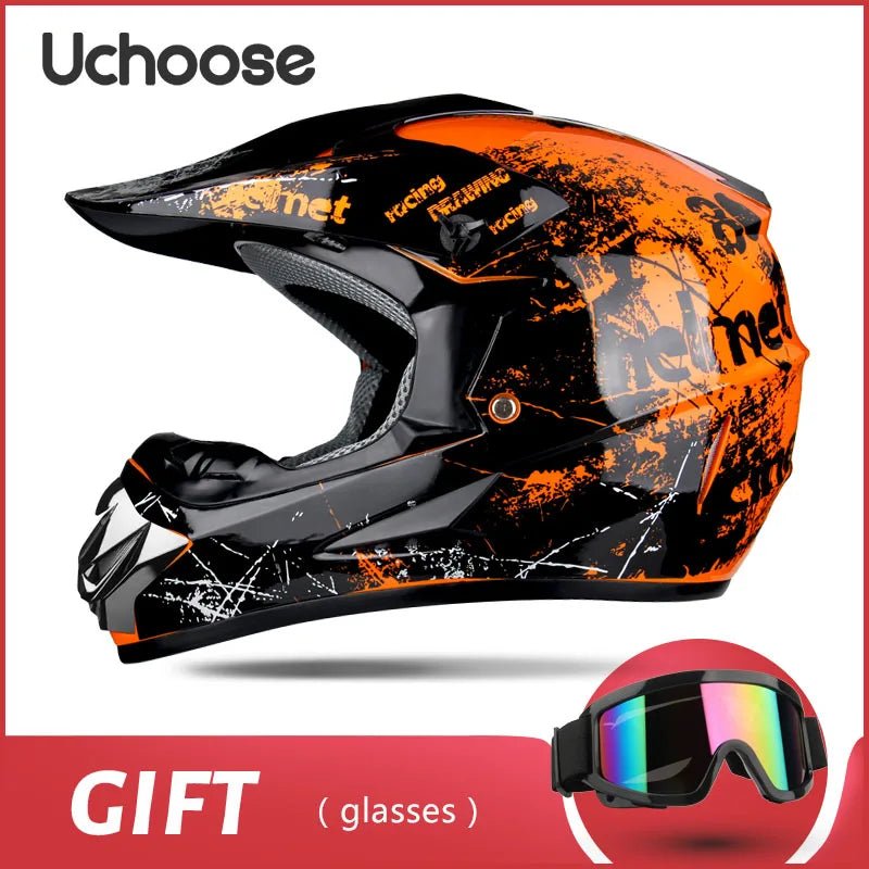 Full face motorcycle helmet for mountain bike  off-road  classic, MTB, racing, motocross, downhill, downhill AXSSIBLZ