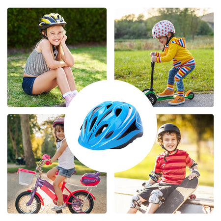 Child Bicycle Helmet Kids MTB Road Bike Helmets Safe Breathable Protection Headgear with Kneepads for Outdoor Sports Headpiece AXSSIBLZ