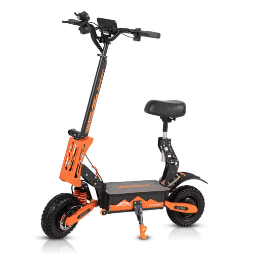 Arwibon 5600W Adult Electric Scooter Dual Motor Top Speed 46MPH,60V27AH, 11-inch Off-Road Tires Sport Folding eScooter with Seat AXSSIBLZ